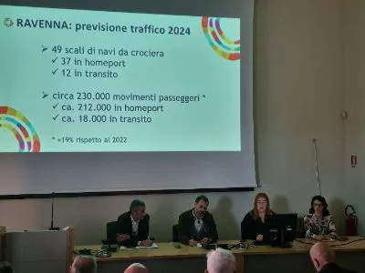 PORTO DI RAVENNA. PRESENTATO IL NUOVO CALENDARIO CROCIERE 2024
ATTESI CIRCA 230.000 PASSEGGERI MENTRE SI COSTRUIRA' LA NUOVA STAZIONE MARITTIMA