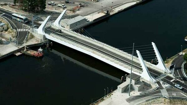 Transito trasporti eccezionali sul ponte mobile